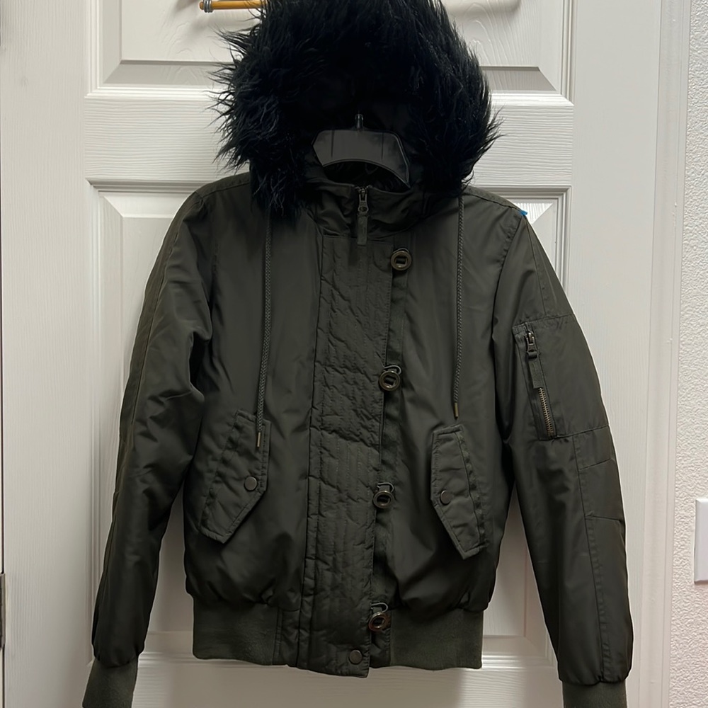 American Rag Hooded Bomber Jacket